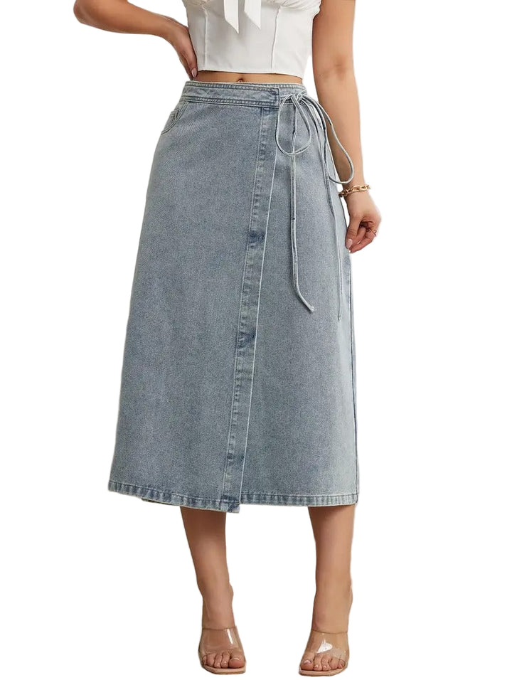 Women's Wrap Midi Skirt