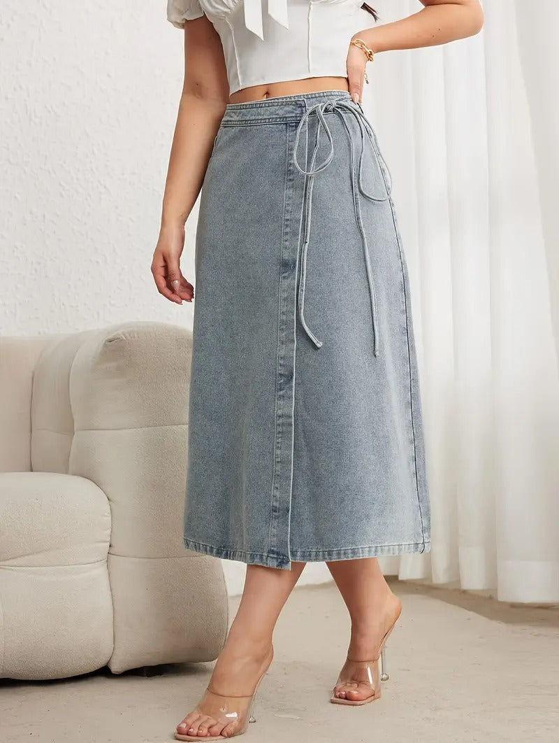 Women's Wrap Midi Skirt