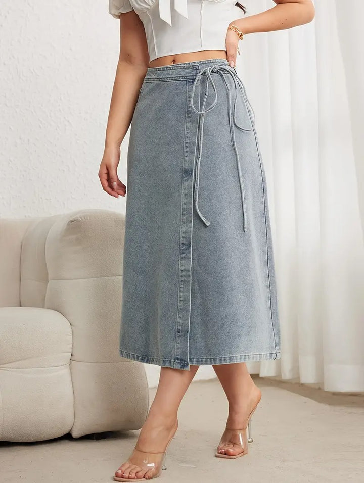 Women's Wrap Midi Skirt