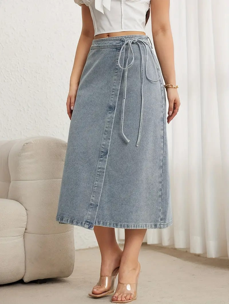 Women's Wrap Midi Skirt