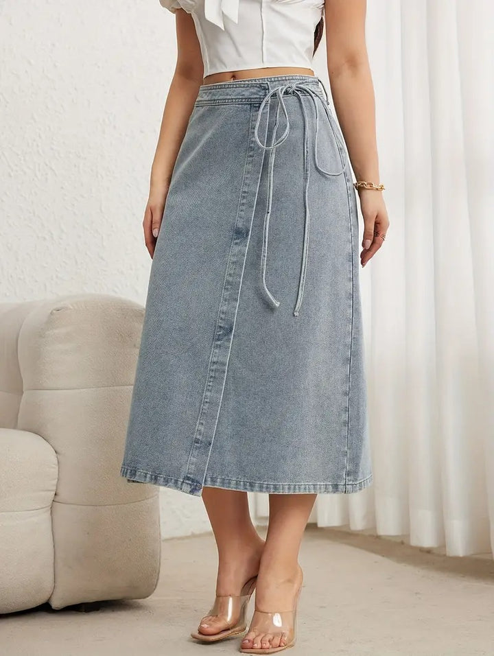 Women's Wrap Midi Skirt