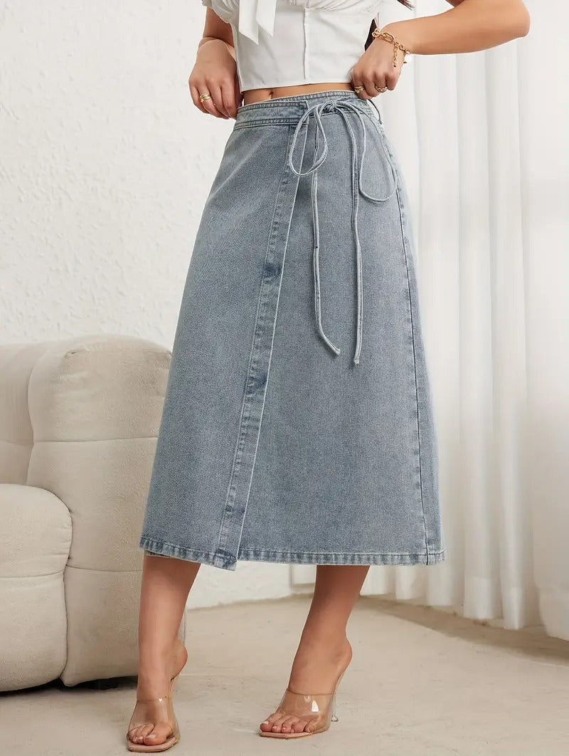 Women's Wrap Midi Skirt
