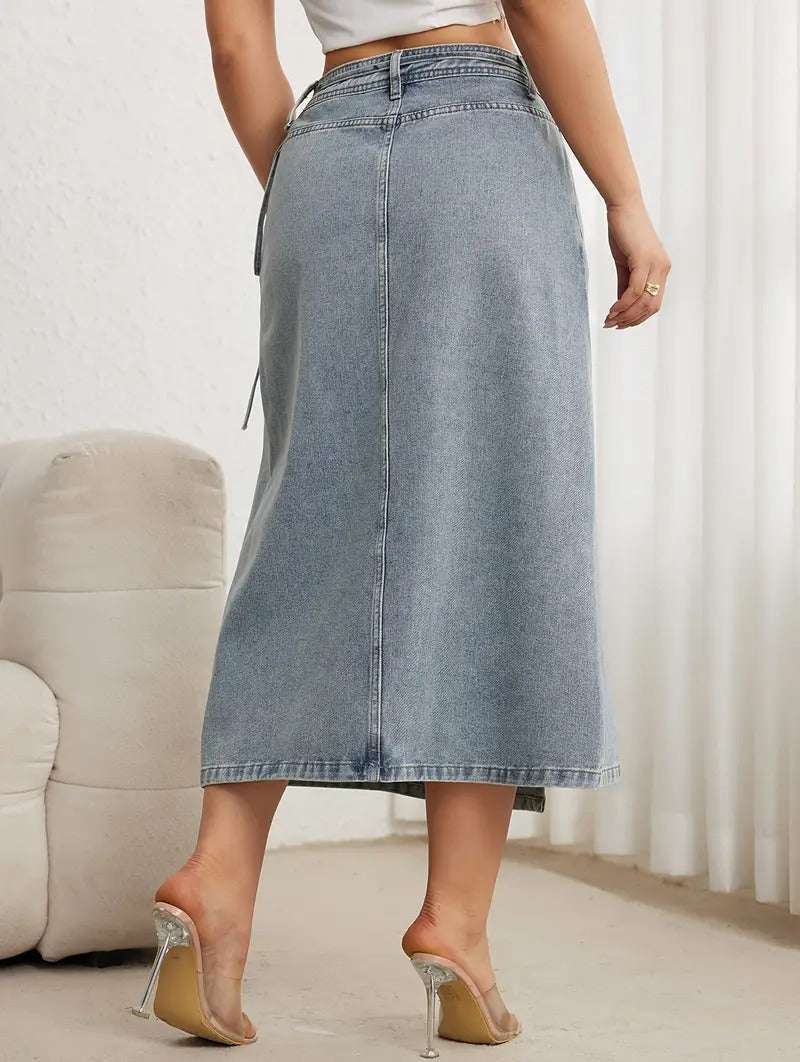 Women's Wrap Midi Skirt