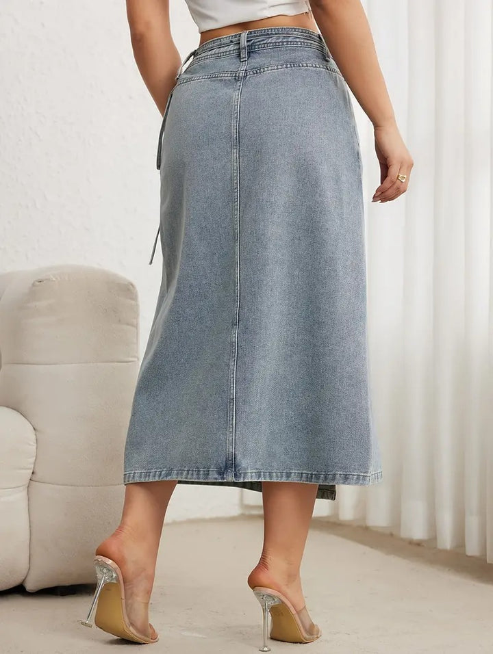 Women's Wrap Midi Skirt